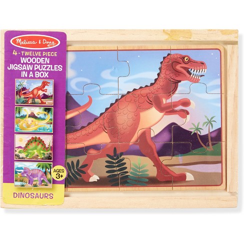 M&D wood puzzles 4x12 dinosaurs