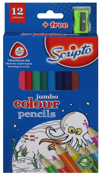 scripto jumbo colour pencils