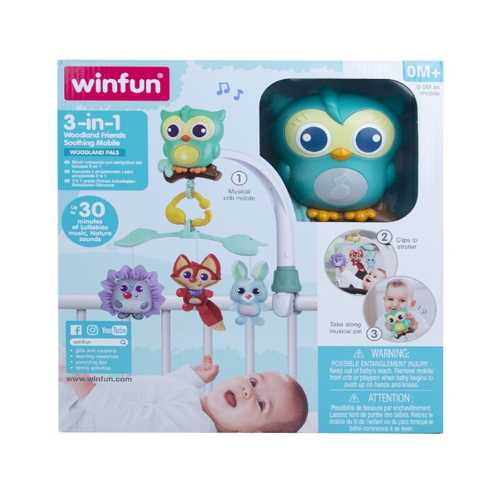 Winfun Woodlands Friends Cot Mobile