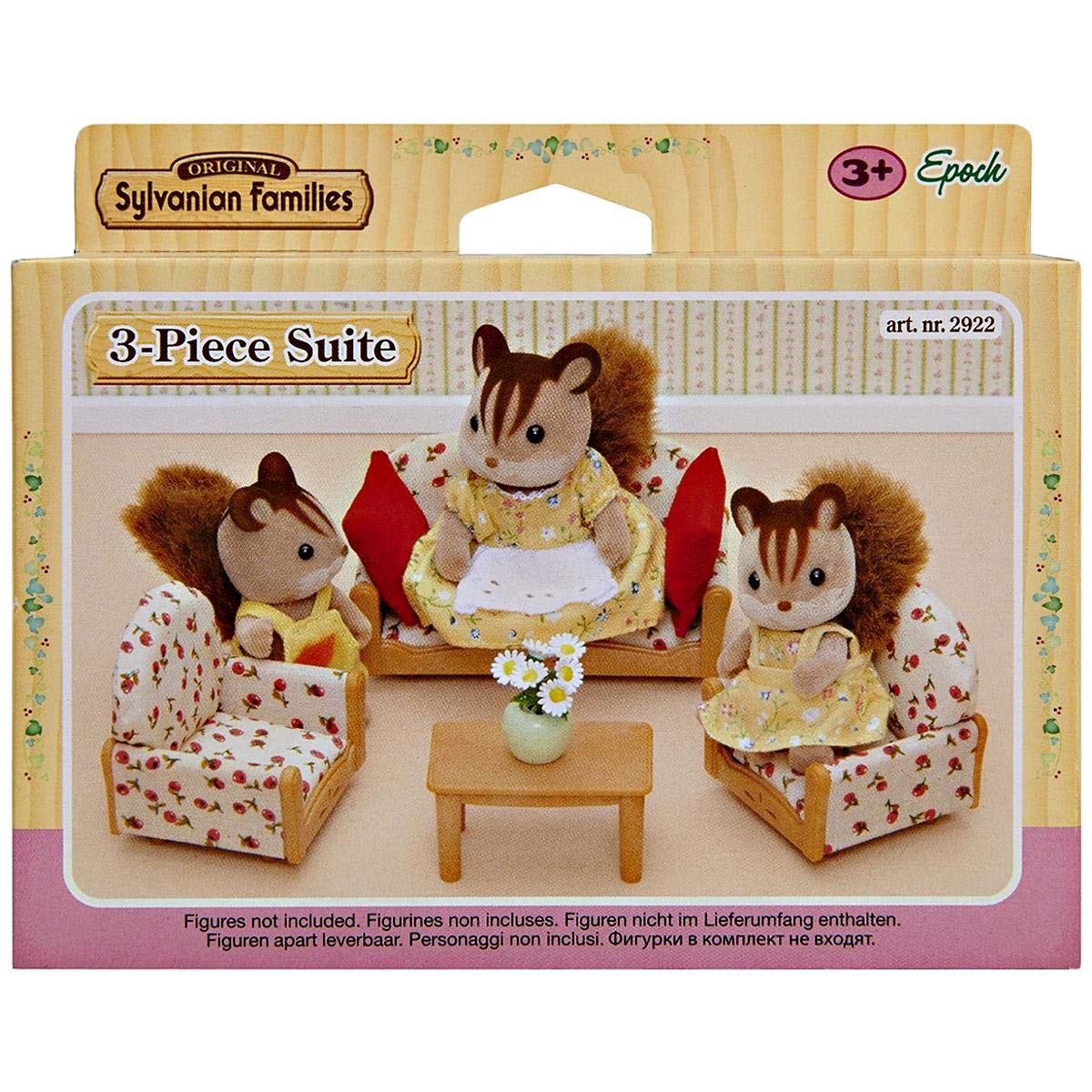 Sylvanian families Twins Dog Poodle Figure Multicolor