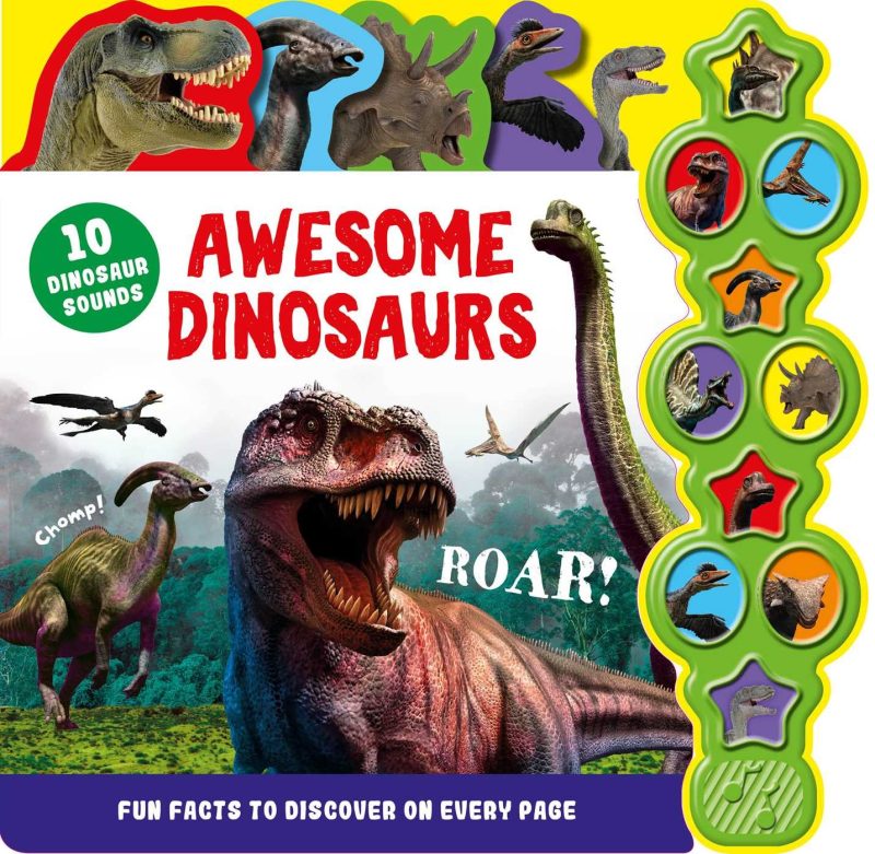Reading 10 Sound Board Book Awesome Dinosaurs