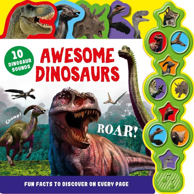 Reading 10 Sound Board Book Awesome Dinosaurs