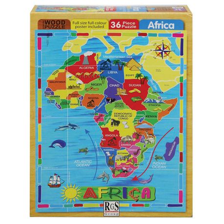 36 Pce RGS Map of Africa