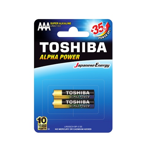 Toshiba AAA x 2 Batteries