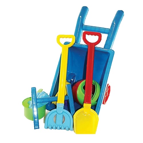 Wheel Barrow and Sand Tools