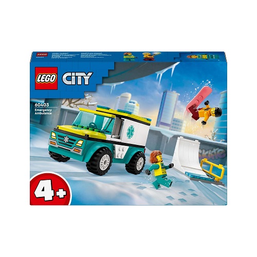 LEGO® City Emergency Ambulance and Snowboarder 60403