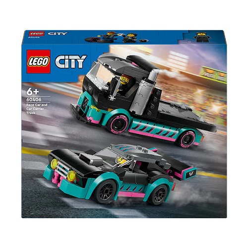 LEGO® City Race Car and Car Carrier Truck 60406