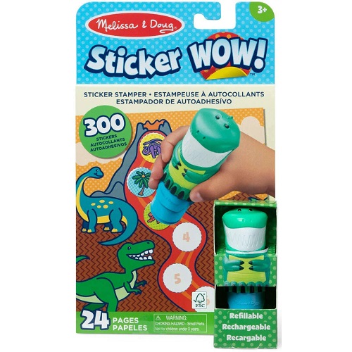 M&D Sticker Wow! Dinosaur with Book & Stickers
