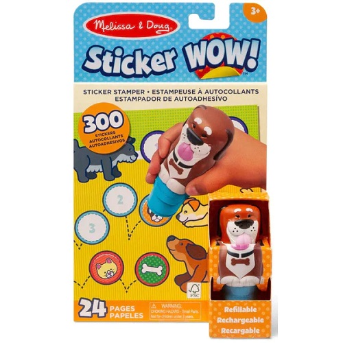 M&D Sticker Wow! Dog with Book & Stickers