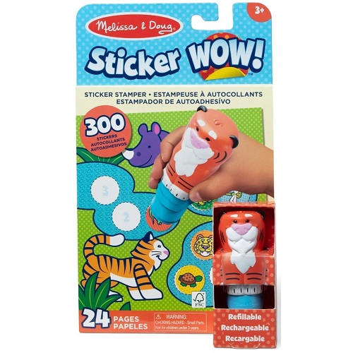 M&D Sticker Wow! Tiger with Book & Stickers