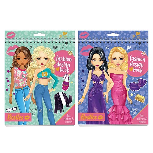 Besties Fashion Designer Book Asst