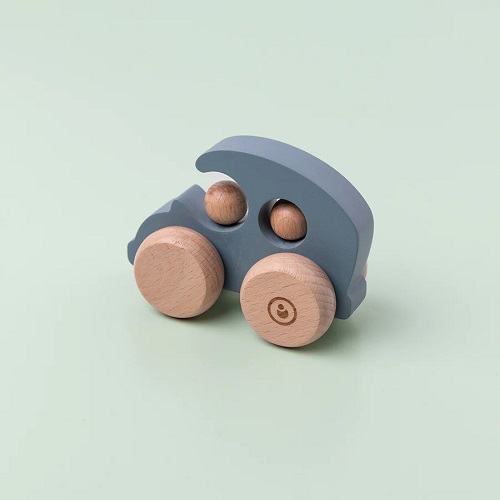 Wooden Double Push Car