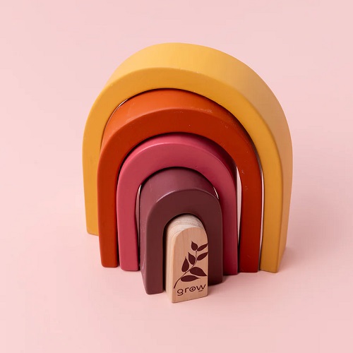 Wooden Rainbow Stacker BP