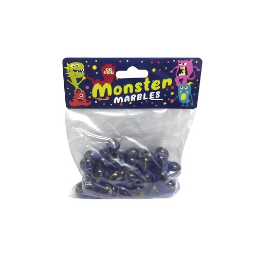 Blue Crystal Spiral Marbles 50Pce