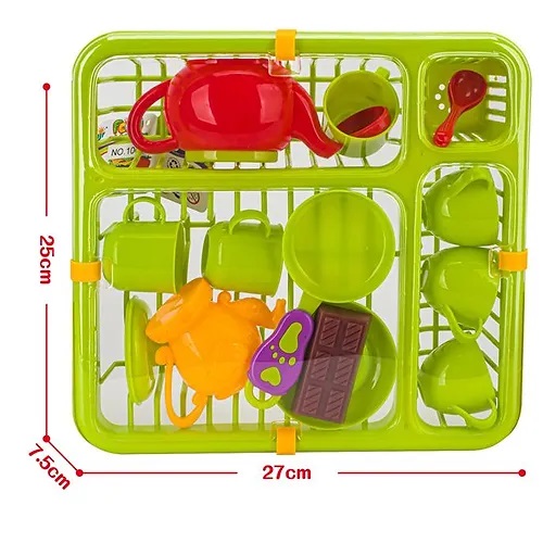 Pretend Play Tea Sea in Dish Rack