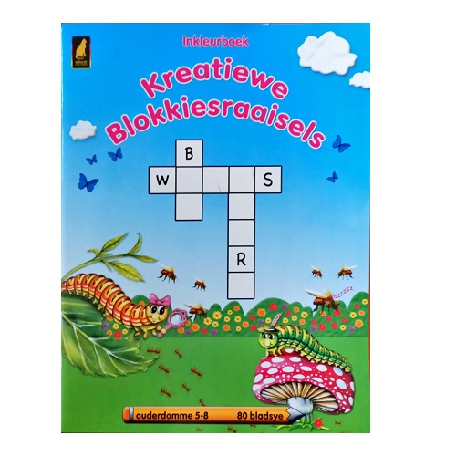 Inkleurboek Kreatiewe Blokkiesraaisels