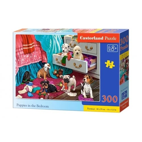 300 Pce Castorland Puppies in the Bedroom