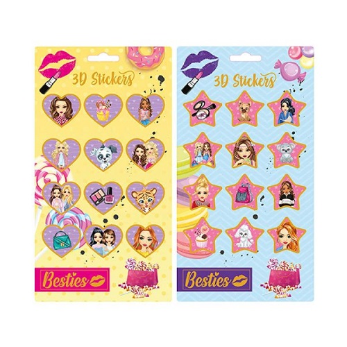Besties 3D Stickers