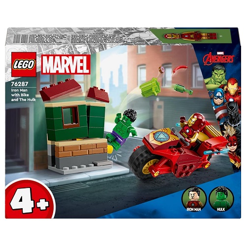 LEGO® Marvel Iron Man with Bike and The Hulk 76287
