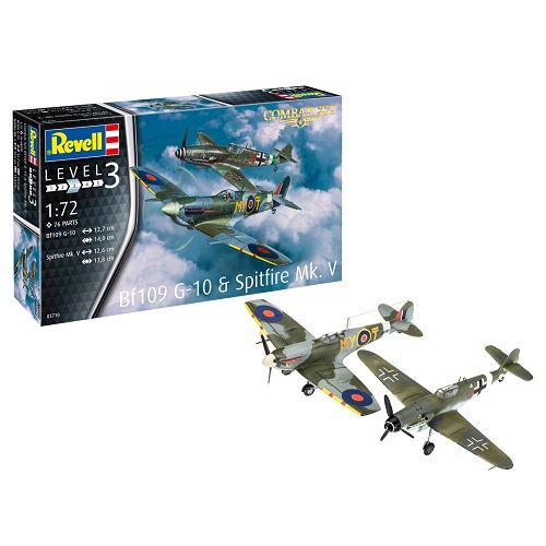 Revell Combat Set Bf109G-10 & Spitfire Mk.V 1/72