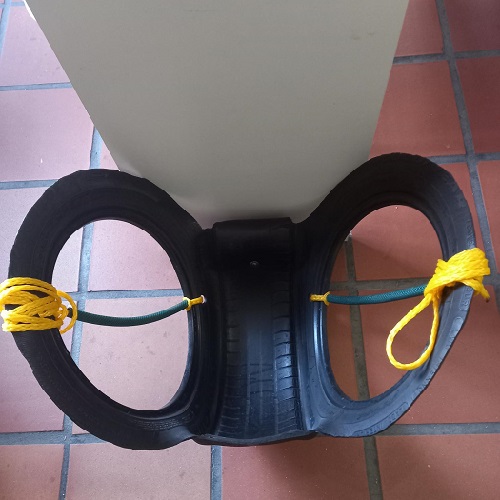 Tyre Swing with Pipes