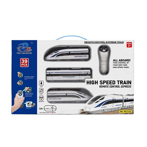 R/C High Speed Train Set 3m with lights & Sound (39 Pieces)