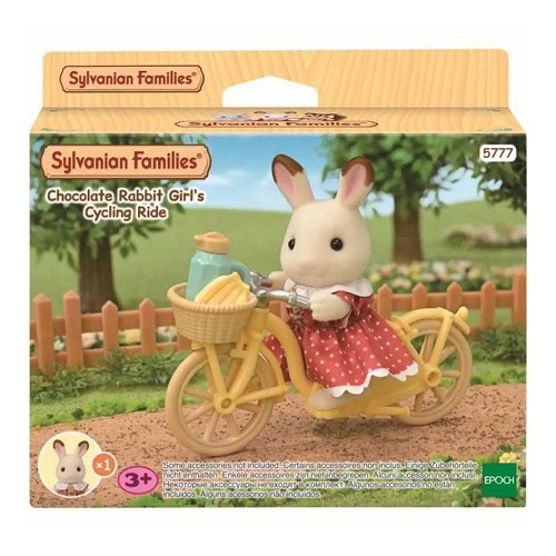 Sylvanian Chocolate Rabbit Girl's Cycle Ride