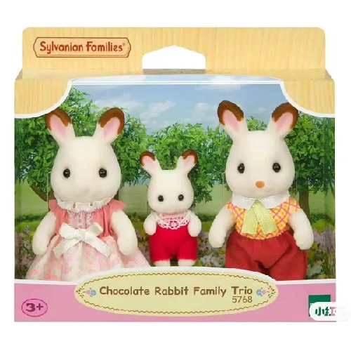 Sylvanian Family Chocolate Rabbit Trio