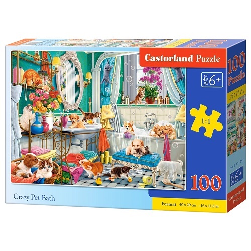 100 Pce Castorland Crazy Pet Bath