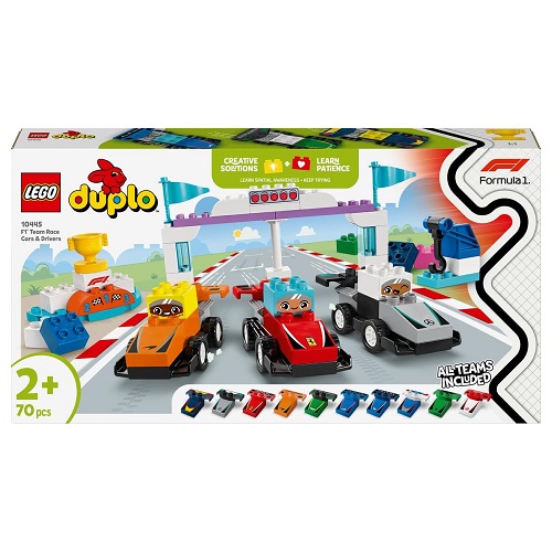 LEGO® DUPLO® Town F1® Team Race Cars & Drivers 10445
