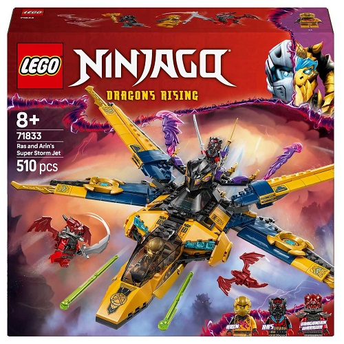 LEGO® NINJAGO® Ras and Arin’s Super Storm Jet 71833