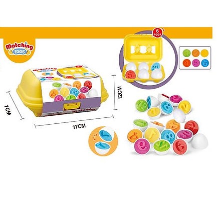 Matching Eggs Numbers 6-Pack