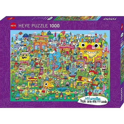 1000 Pce Heye Doodle Village