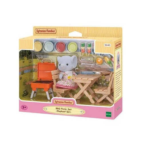 Sylvanian BBQ Picnic Set - Elephant Girl