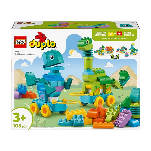 LEGO® DUPLO® Town 3in1 Dinosaurs on Wheels 10451