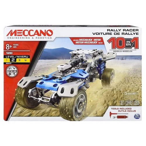 Meccano 10-Model Set Motorized Car