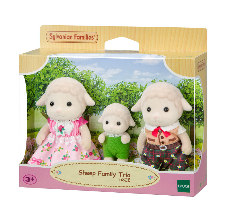 Sylvanian Family Sheep Trio