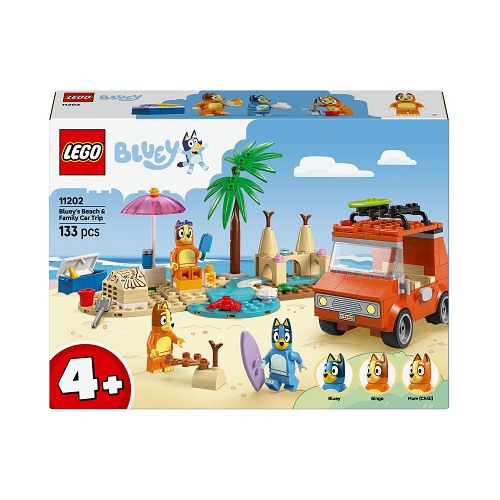 LEGO® Bluey’s Beach & Family Car Trip 11202