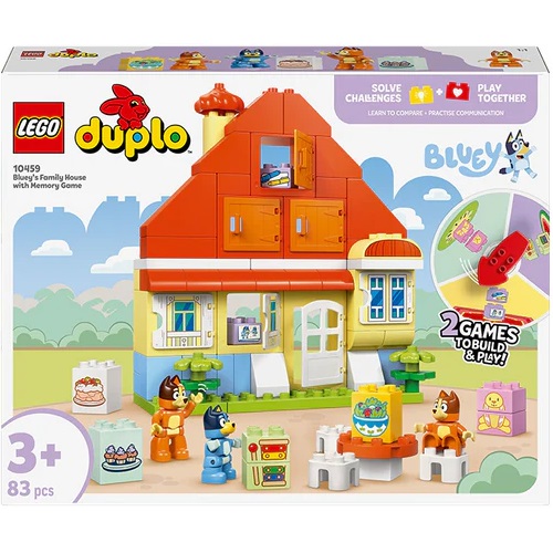 LEGO® DUPLO® Bluey’s Family House with Memory Game 10459