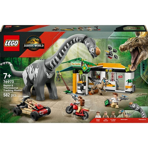 LEGO® Jurassic World Raptor & Titanosaurus Tracking Mission 76973