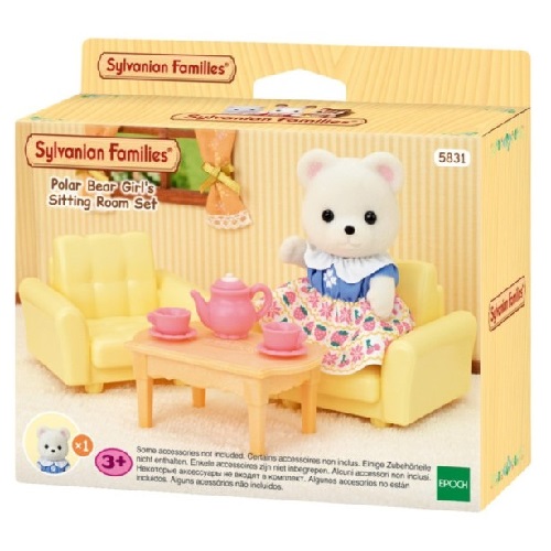 Sylvanian Polar Bear Girl’s Sitting Room Set