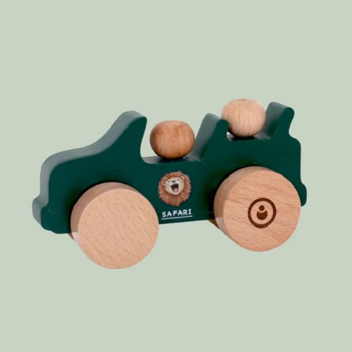 Wooden Safari Jeep Push Car