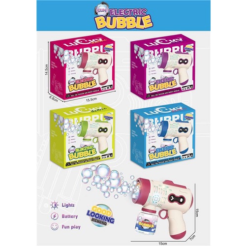 Bubble Gun with 2 bubble refills