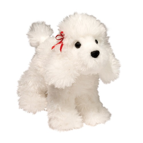 Plush Poodle White Gina