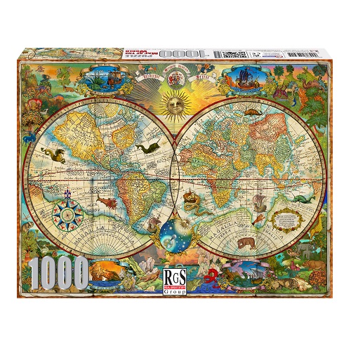 1000 Pce RGS Map of the World