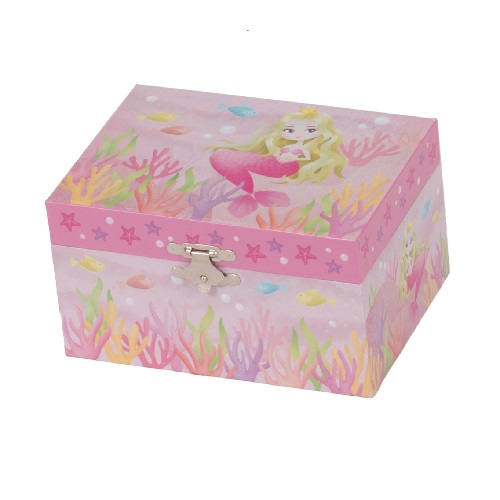 Musical Jewellery Box Pink Princess Mermaid