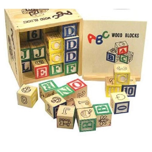 ABC Wooden Alphabet Blocks 27Pce