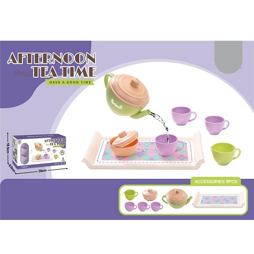 Pretend Play Tea Set Afternoon 9pce