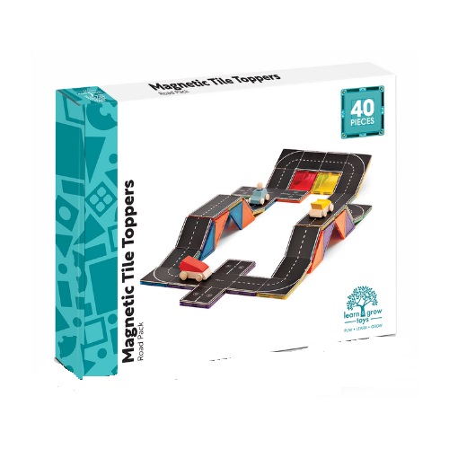 Learn & Grow Magnetic Tile Toppers Roads