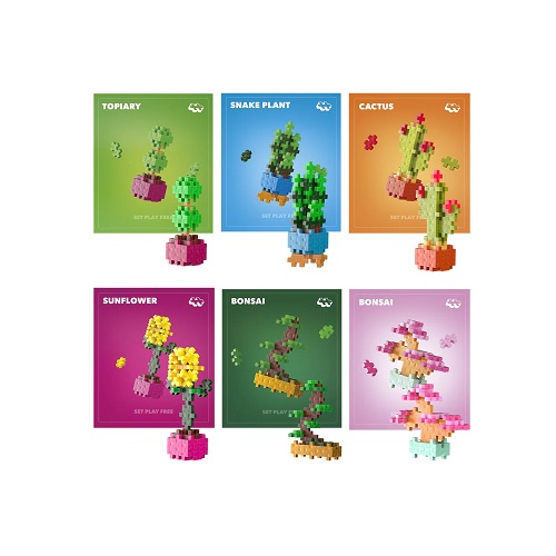 Plus Plus Plant Packs Asst